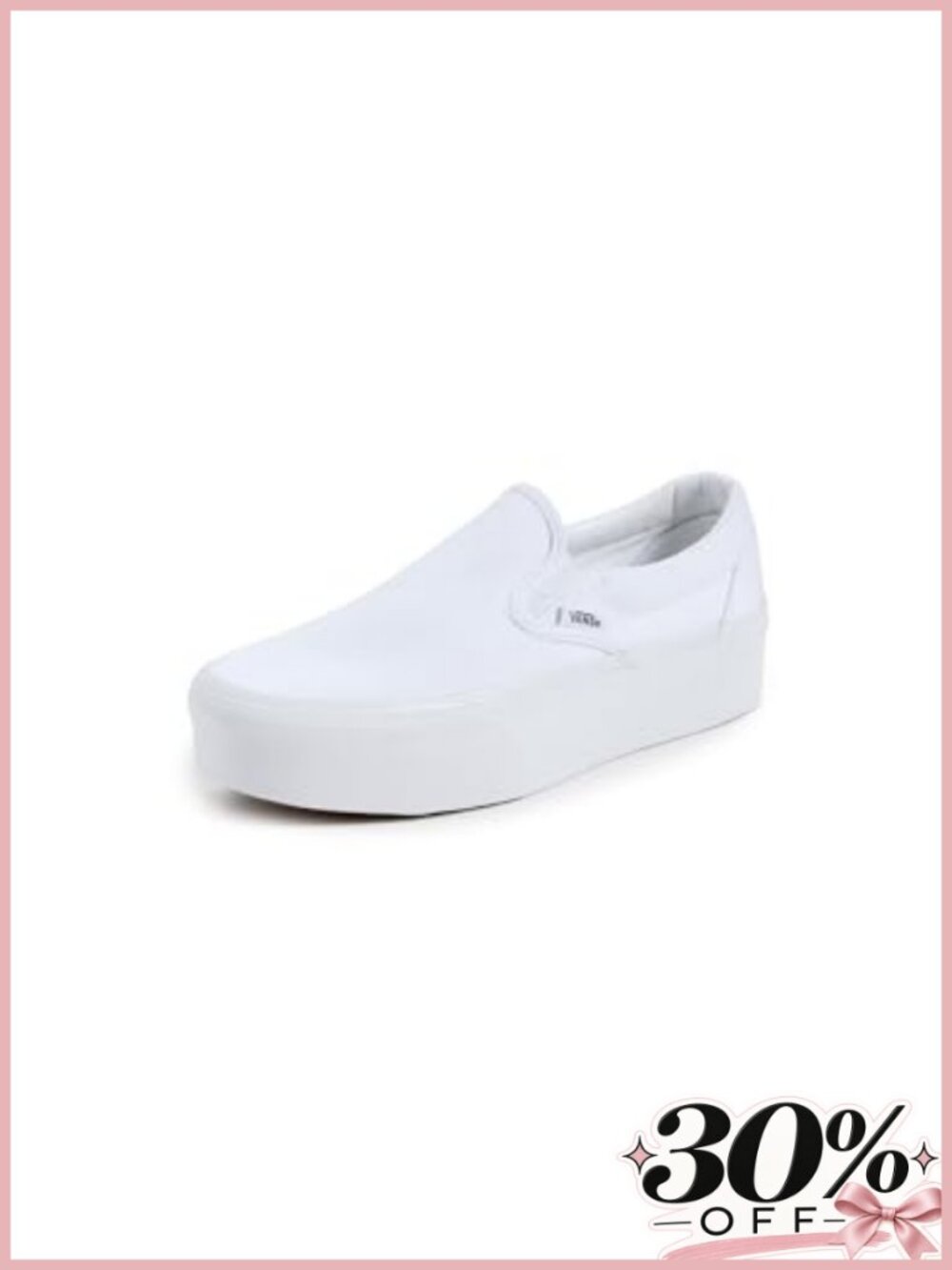 Canvas Platform Slip-on Sneakers